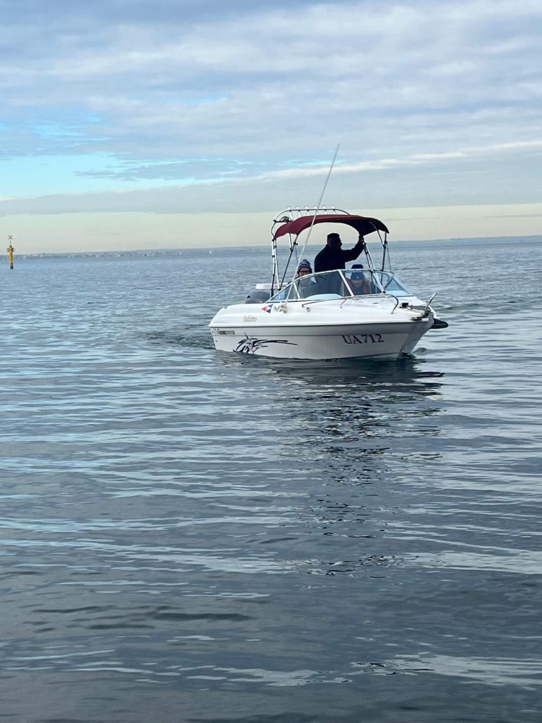 Boat on the water at Beaumaris