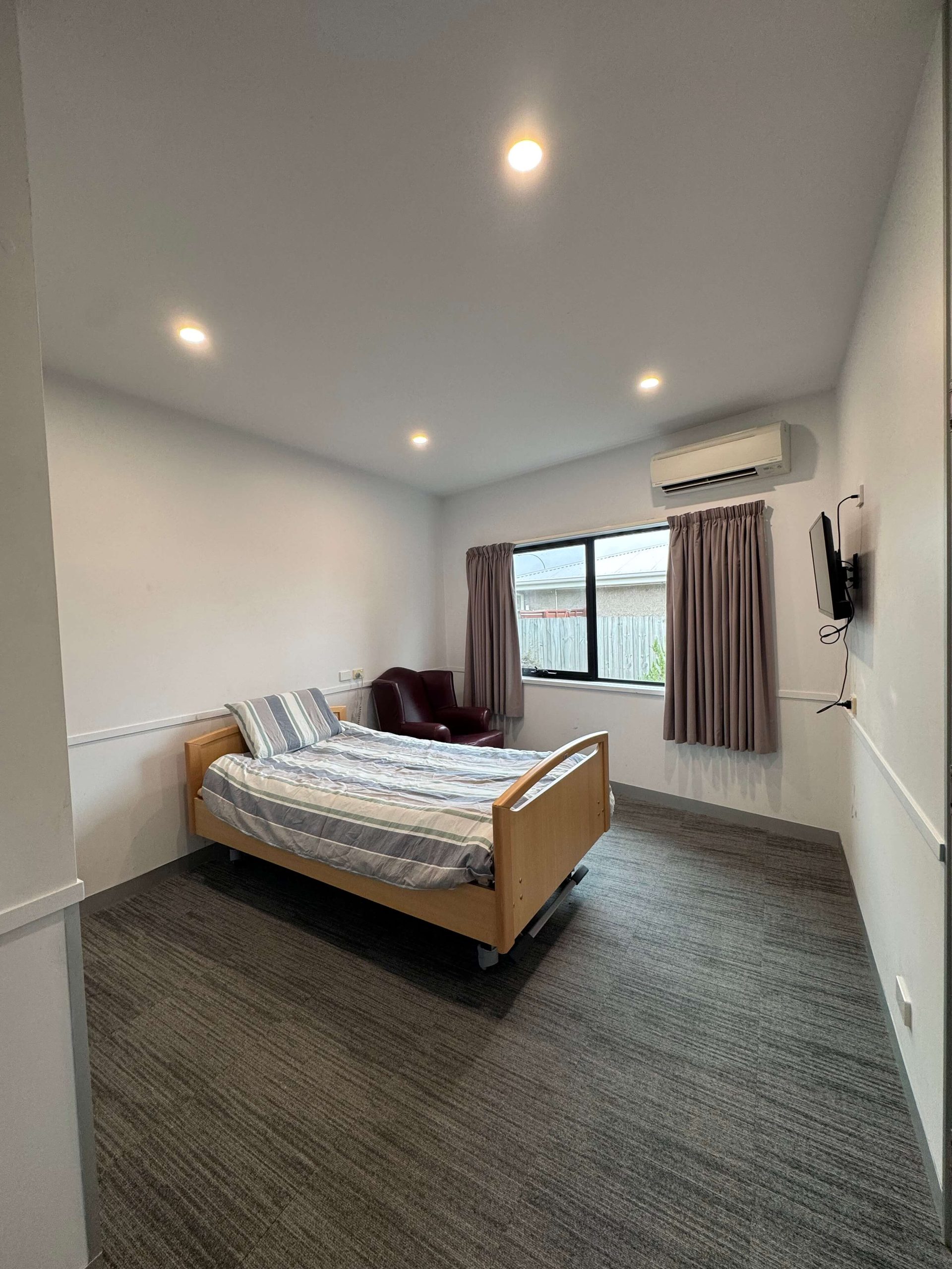 The bedroom of a respite service of Able Australia - NDIS Provider